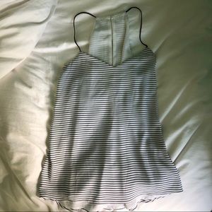 Size L Black and White Striped Tank
